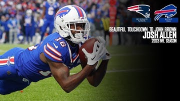 Josh Allen | Finds WIDE OPEN John Brown For 42-Yard Touchdown | NE@BUF | 2023 NFL SEASON