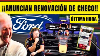 SERGIO PÉREZ RENUEVA CON REDBULL F1 O ESO DICE HELMUT MARKO DESDE 