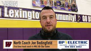 North Coach Joe Bedingfield after his team wins the 42nd Mansfield News Journal All-Star Game