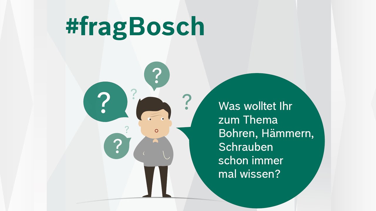 Sicherheit beim Heimwerken. Tutorial. #fragBosch - YouTube