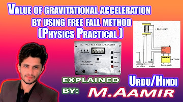 Value of Gravitational acceleration "g" by free fall Method|Matric,F.Sc,B.Sc Physics Practical|MAKSB
