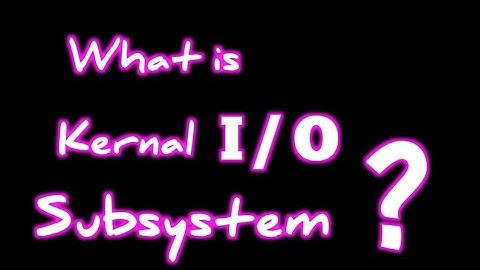Kernel I/O subsystem...Suganya | II-Year | CSE | VCE |Madurai |#microteaching #VCECSE