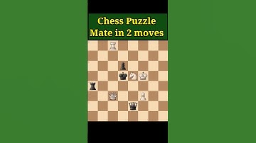 Chess Puzzle Mate in 2 moves? White to move #chess #puzzle