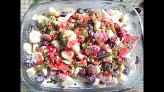 Yummy &amp; Creamy Fruit Chaat