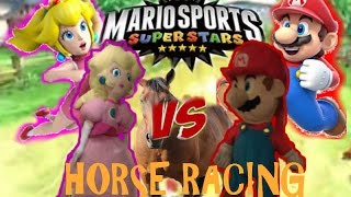 Mario Sports Superstars Gameplay Mario Vs Peach Horse Racing