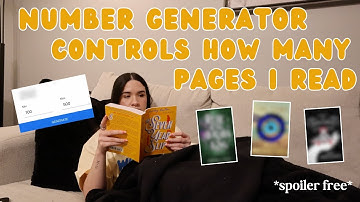 Random Number Generator Controls How Many Pages I Read For A Week | SPOILER FREE READING VLOG
