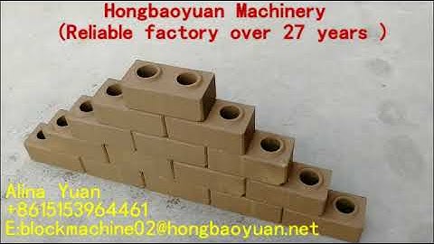 hby4-10 clay interlocking brick machine
