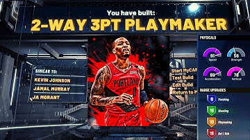 Official Damian Lilliard Build? 2 Way 3Pt Playmaker ! 50 BADGES!