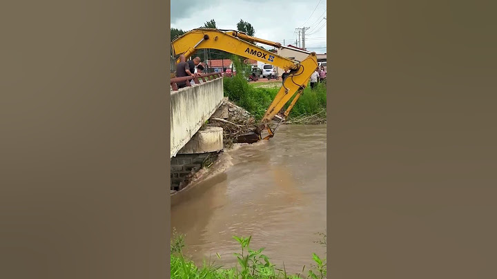 Clear the river of blocked trees- Good tools and machinery make work easy