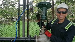 Steps to calibrate a Fisher sliding stem control valve