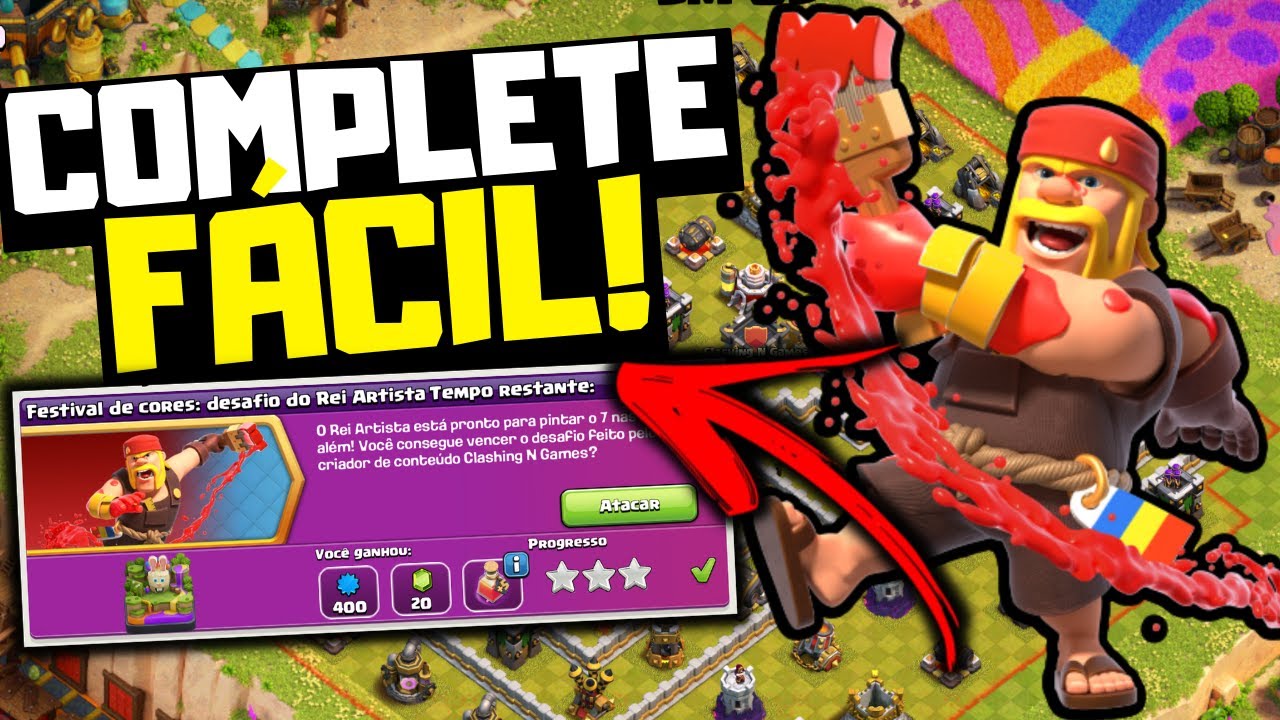 Como Completar o Novo Evento do Clash of Clans? Desafio do Rei do