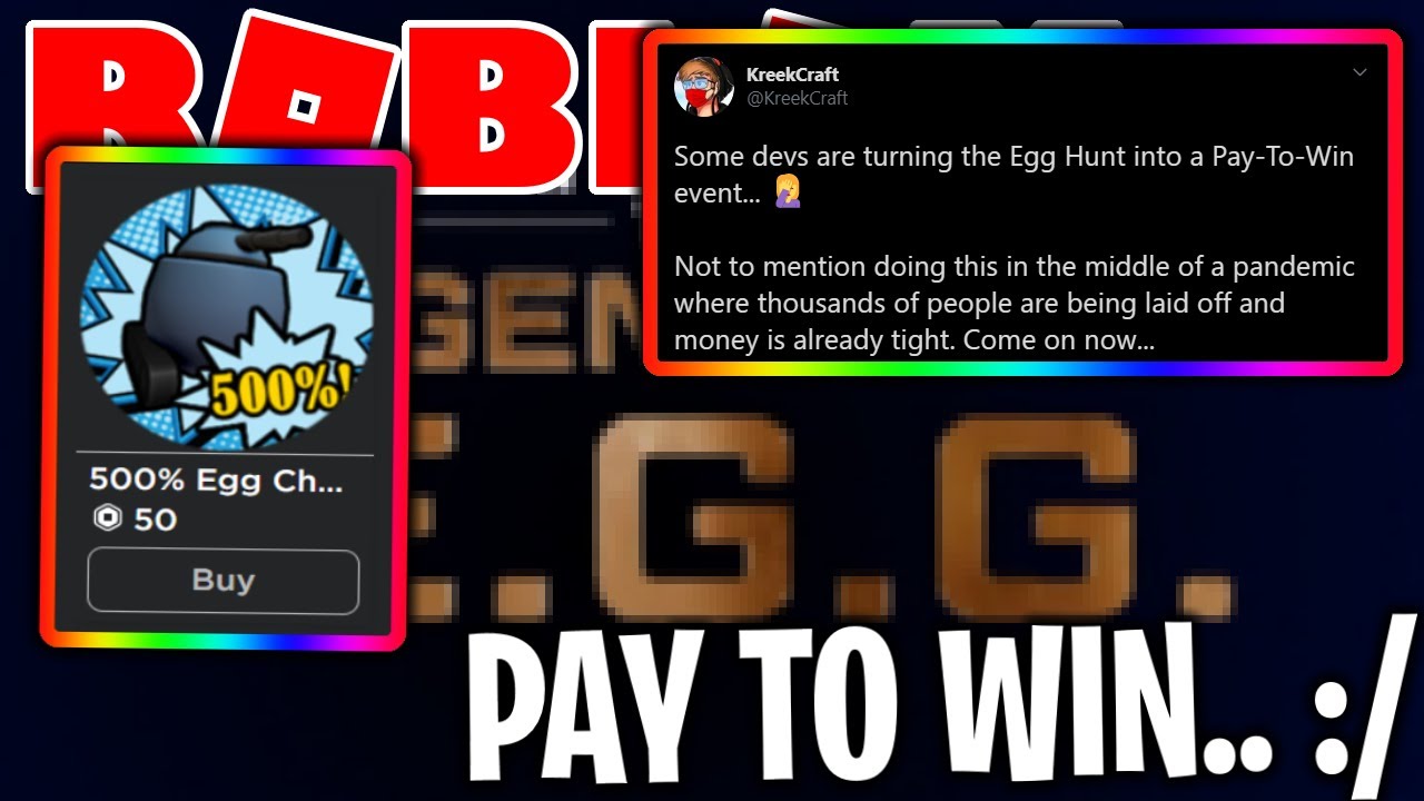 Roblox Egg Hunt 2020 Is A Disaster Pay To Win Youtube - roblox pay to win