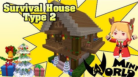How To Build Survival House Type 2 (Mini World: Block Art)