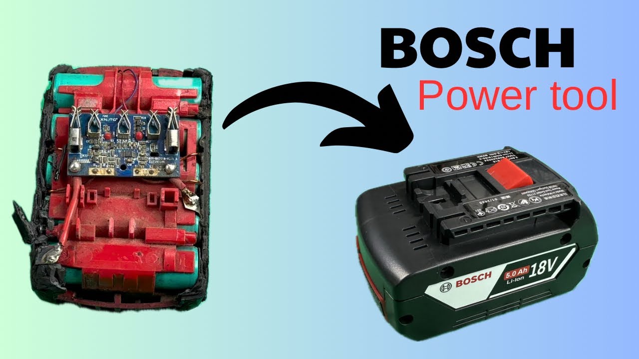 Rebuilding a Dead Bosch 18V Battery (Save $$$ Instead of Buying New ...