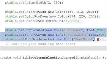 JAVA #32 SH6 homework Customize JTable with Font