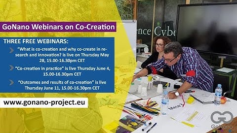 Webinar 2-1: The GoNano methodology for co-creation