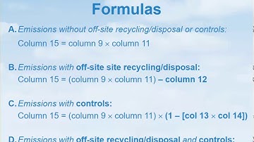 Emissions Inventory Training Video 5: Evaporative Process and Off-Site Recycling Forms