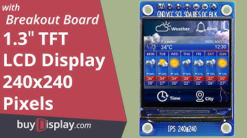 1.3" TFT IPS LCD Display Module 240x240 SPI for Arduino Raspberry Pi