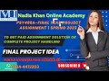PSY499AFinal Project Assignment 01 Solution Spring 2023 |Final Project Idea |NadiaKhanOnline Academy