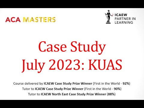 icaew case study advanced information 2023