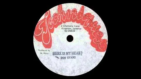 Don Evans - Here Is My Heart + Version (TECHNIQUES...