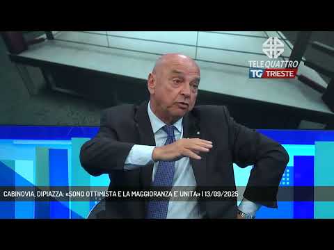 CABINOVIA, DIPIAZZA: «SONO OTTIMISTA E LA MAGGIORANZA E' UNITA» | 13/09/2025