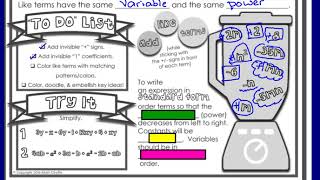 Combining Like Terms Practice