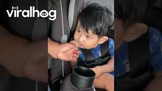 Boy Bites Sleeping Girl's Finger || Viralhog