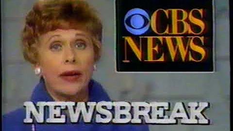 3/8/1986 CBS Newsbreak with Marlene Sanders "TWA o...