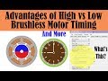 Timing Explained for Brushless Motor and ESC's