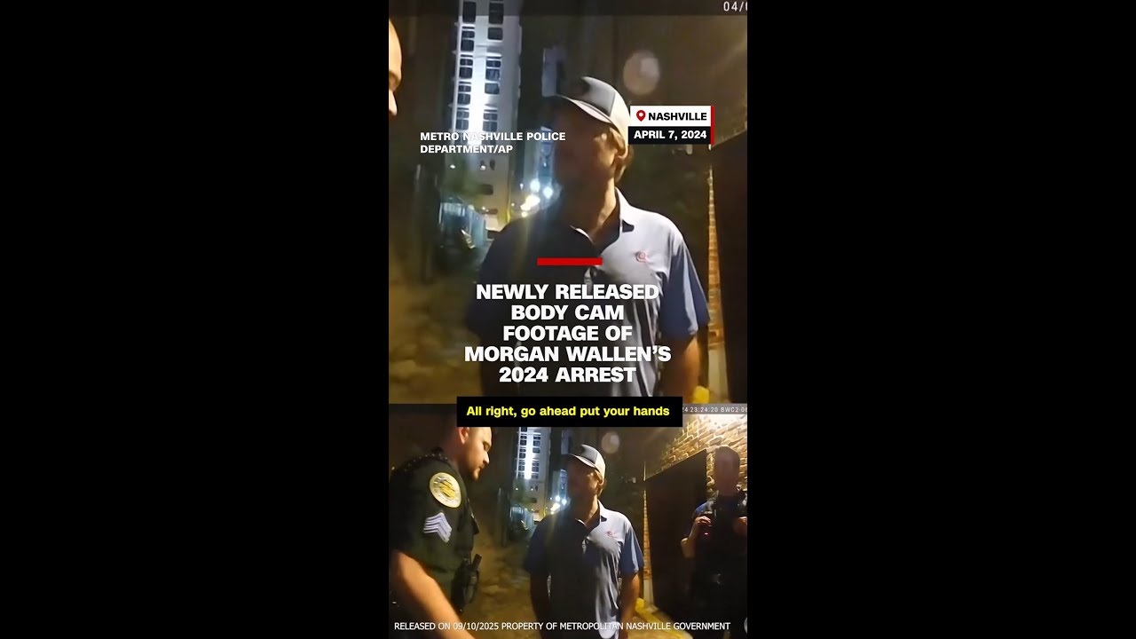 Newly released body cam footage of Morgan Wallen’s 2024 arrest