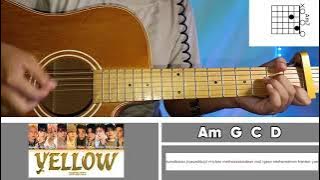 Treasure - Yellow Easy Guitar Chords