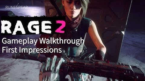 Rage 2 Gameplay Walkthrough First Impressions