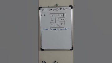 FIND THE MISSING NUMBER// MATH
