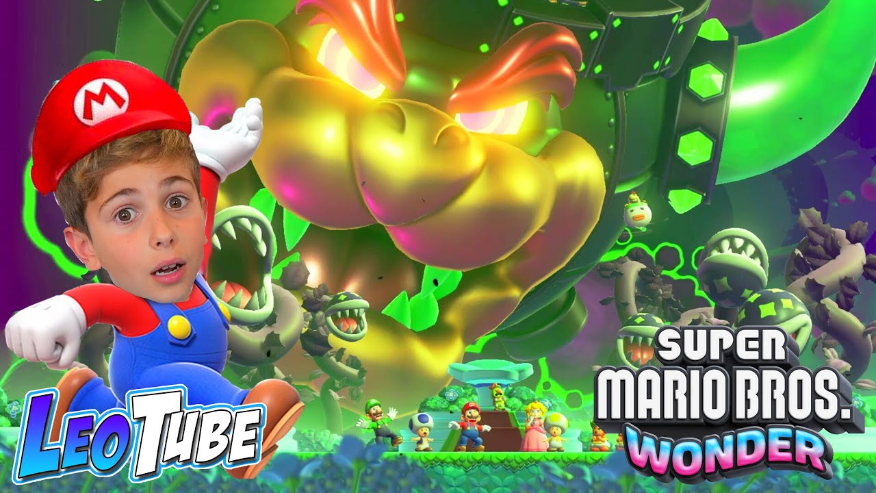 Bowser en Super Mario Bros Wonder LeoTube
