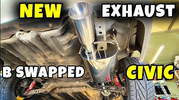 B swapped Civic setup | Yonaka Cat-Back AND Blox Test Pipe