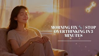 Morning Fix 🔧 | Stop Overthinking in 3 Minutes
