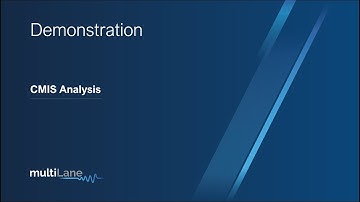 CMIS Analysis Demonstration