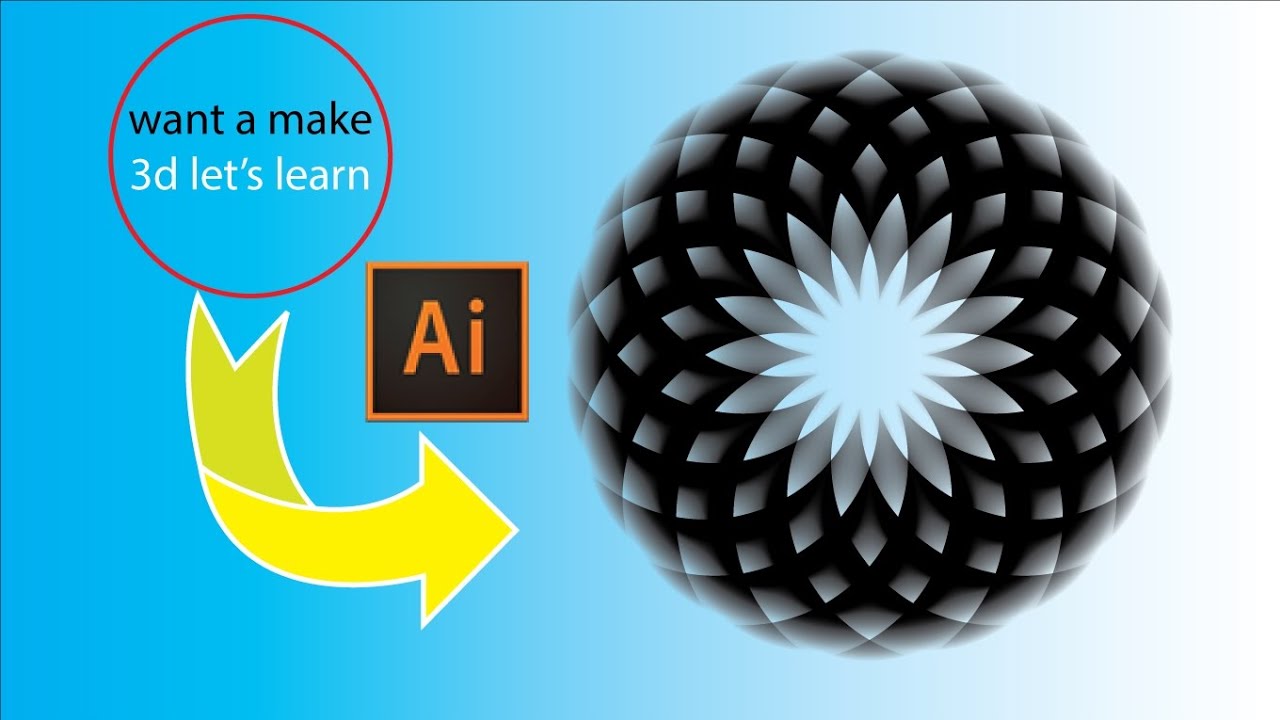 3d gradient shape design | how to make a 3d gradient shape design in ...