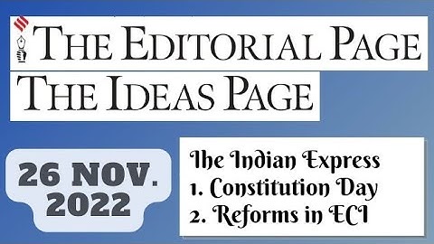 26th November 2022 | Gargi Classes The Indian Express Editorials & Idea Analysis | By R.K. Lata