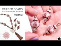 How to beaded bead links  rondelle seed beads  easy