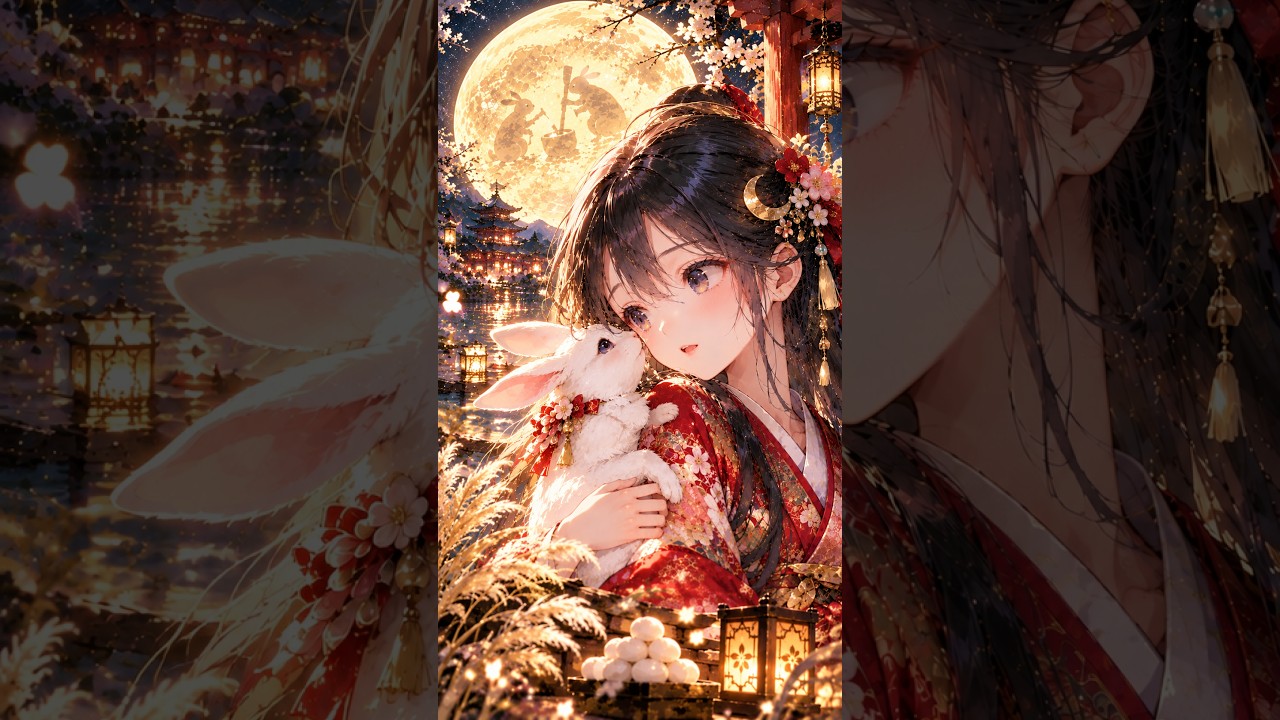 月うさぎ 🎑🐇｜Japanese Fantasy Music #Shorts - YouTube