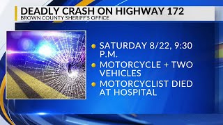 Green Bay area motorcyclist dies after multi-vehicle collision on State Highway 172