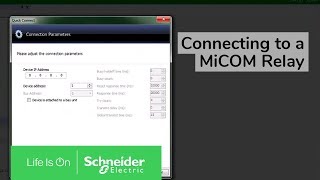 Connecting to a MiCOM Relay Using Easergy Studio | Schneider Electric Support screenshot 5