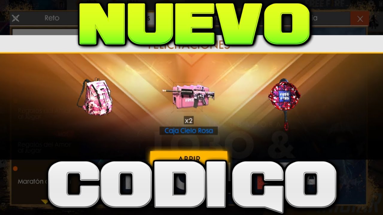 NUEVO CODIGO para CANJEAR REGALOS de FREE FIRE // CODIGO CARNAVAL