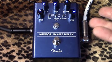 Fender Mirror Image Delay pedal demo with Les Paul & Princeton Reverb