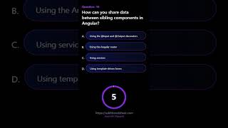 How can you share data between sibling components in Angular