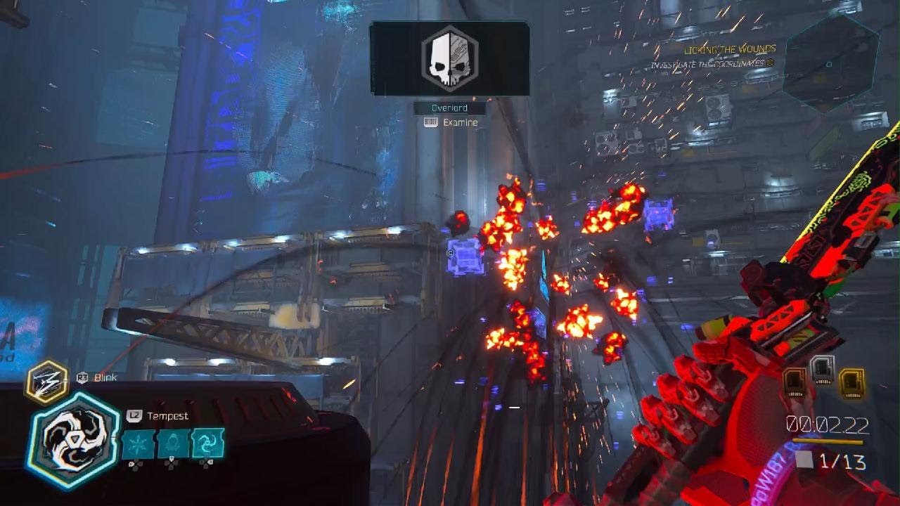 Ghostrunner 2 - Tempest Master Barrels Challenge Gold Medal (Licking The Wounds Level)