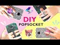 4 DIY POPSOCKET e SUPORTE de dedos para CELULAR - Como fazer fácil - Capinhas personalizadas