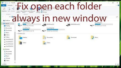 Fix open each folder always in new windows 👍